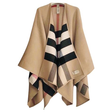 burberry wolle poncho|burberry cape.